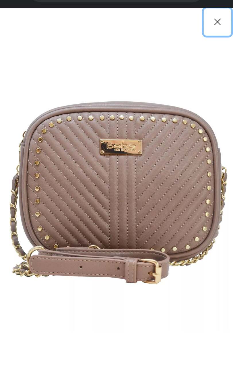 Bebe Tyler Camera Crossbody Bag with Quilted Design